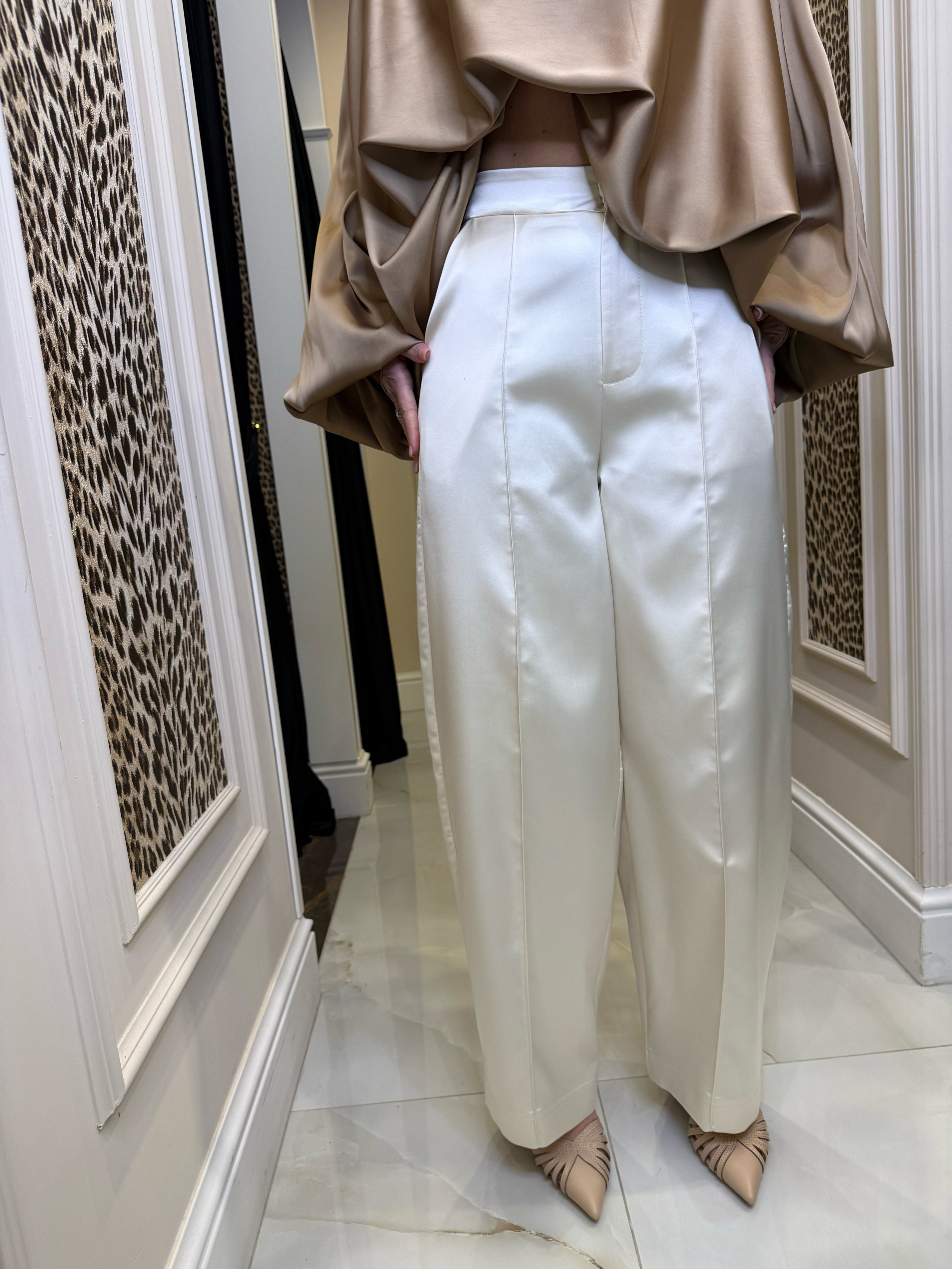 Pantalone in seta