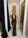 Abito paillettes red carpet