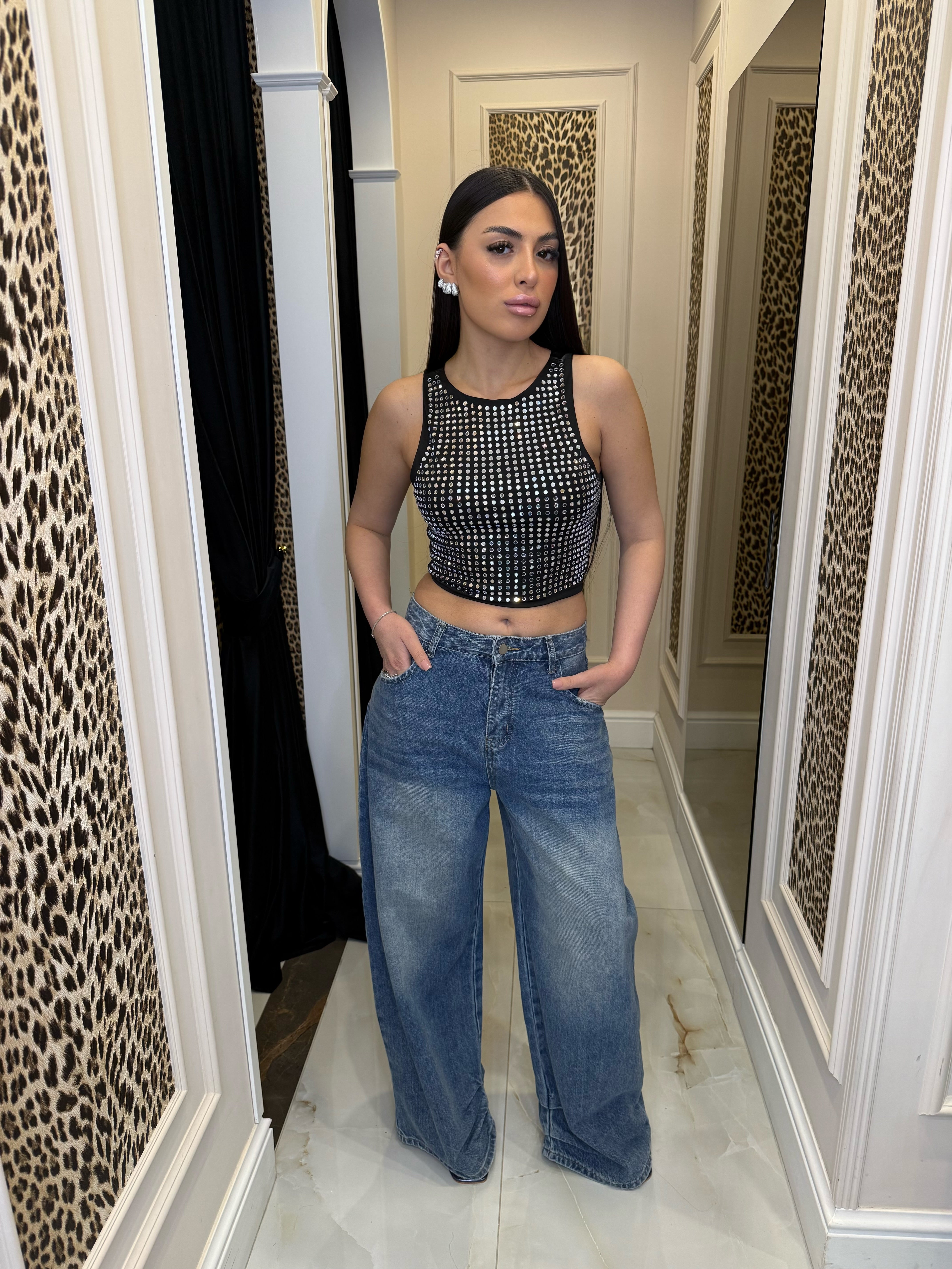 Denim ballon
